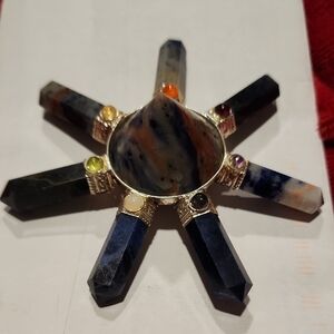 Multicolor Crystal Chakra Pendant